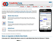 Tablet Screenshot of creativitycorp.com